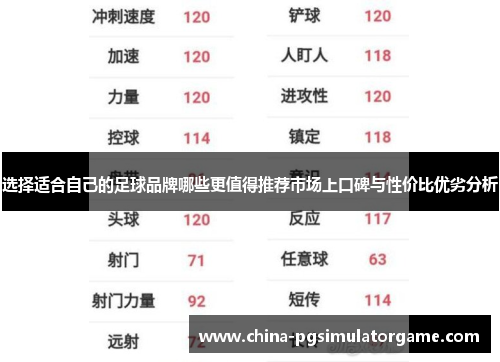 选择适合自己的足球品牌哪些更值得推荐市场上口碑与性价比优劣分析