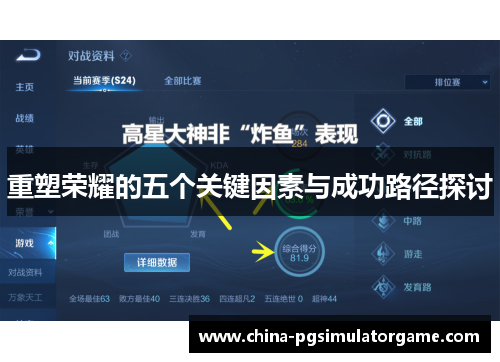 重塑荣耀的五个关键因素与成功路径探讨
