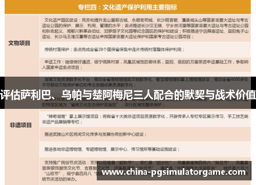 评估萨利巴、乌帕与楚阿梅尼三人配合的默契与战术价值