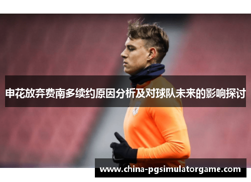 申花放弃费南多续约原因分析及对球队未来的影响探讨